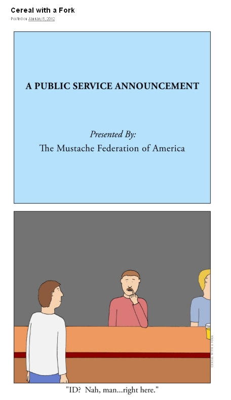 Mustache Public Service Announcement